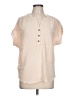 Como Vintage Ivory Short Sleeve Blouse Size L - photo 1