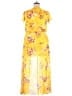New Look 100% Polyester Floral Yellow Romper Size XL - photo 2