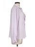 T Tahari 100% Polyester Purple Long Sleeve Blouse Size L - photo 4