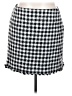ELOQUII 100% Polyester Houndstooth Black Casual Skirt Size 18 Plus - photo 1