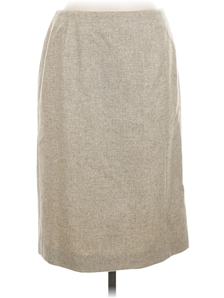 Pre-owned Valentino Miss V Formal Skirt In Tan