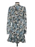 Veronica Beard 100% Silk Print Blue Casual Dress Size 4 - photo 2