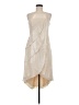 David's Bridal 100% Polyester Ivory Cocktail Dress Size 8 - photo 1