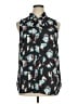 Halogen 100% Polyester Black Sleeveless Blouse Size XL - photo 1