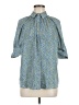 Max Studio 100% Polyester Blue 3/4 Sleeve Blouse Size M - photo 1