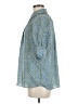 Max Studio 100% Polyester Blue 3/4 Sleeve Blouse Size M - photo 5