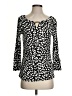 Rafaella 100% Cotton Black 3/4 Sleeve Blouse Size S - photo 1