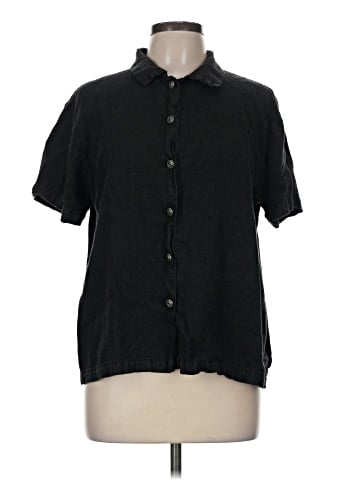 Hot Cotton Short Sleeve Blouse (view 1)