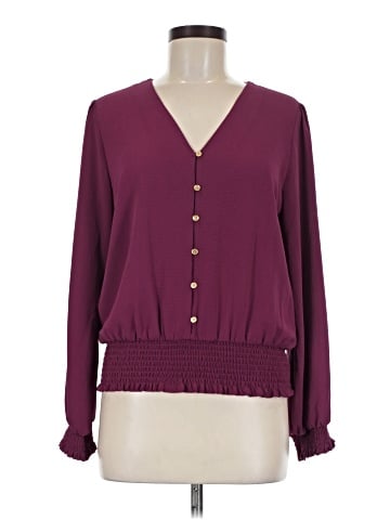 MICHAEL Michael Kors Long Sleeve Blouse (view 1)