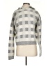 Dannijo Checkered-gingham Silver Turtleneck Sweater Size S - photo 1