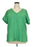 Cotton Bleu Green Short Sleeve Blouse Size 4X (estimated) - photo 1