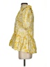 Zara 100% Baumwolle Yellow Short Sleeve Blouse Size XS - photo 5