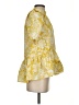 Zara 100% Baumwolle Yellow Short Sleeve Blouse Size XS - photo 4