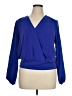Nine West 100% Polyester Blue Long Sleeve Blouse Size XL - photo 1
