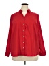 Lands' End 100% Polyester Red Long Sleeve Blouse Size 22 - photo 1