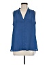 Vince Camuto 100% Polyester Blue Sleeveless Blouse Size M - photo 1