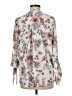 West Kei 100% Polyester Floral Ivory 3/4 Sleeve Blouse Size M - photo 2