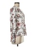 West Kei 100% Polyester Floral Ivory 3/4 Sleeve Blouse Size M - photo 4