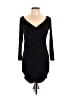 Flounce Solid Black Cocktail Dress Size 12 - photo 1