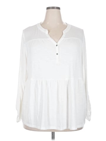 Lane Bryant Long Sleeve Henley (view 1)