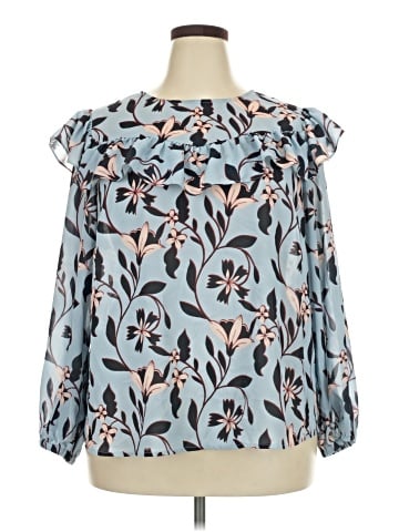ELOQUII Long Sleeve Blouse (view 1)