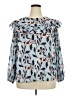 ELOQUII Blue Long Sleeve Blouse Size 18 Plus - photo 1