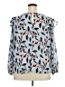 ELOQUII Blue Long Sleeve Blouse Size 18 Plus - photo 2