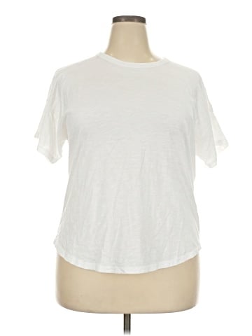 Madewell Whisper Cotton Rib-Crewneck Tee (view 1)