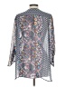 Harlow Zee 100% Polyester Paisley Gray 3/4 Sleeve Blouse Size L - photo 2