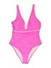 Cupshe Color Block Pink One Piece Swimsuit Size XL - photo 1