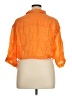 Sandro 100% Ramie Orange 3/4 Sleeve Button-Down Shirt Size XL (4) - photo 2