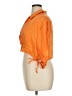 Sandro 100% Ramie Orange 3/4 Sleeve Button-Down Shirt Size XL (4) - photo 5