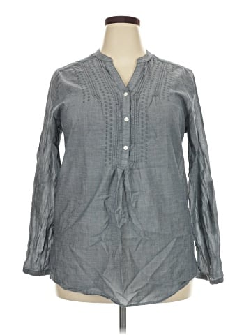 Merona Long Sleeve Blouse (view 1)