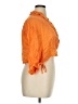 Sandro 100% Ramie Orange 3/4 Sleeve Button-Down Shirt Size XL (4) - photo 4
