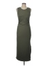 Apana Solid Green Casual Dress Size L - photo 1