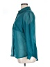 Candie's 100% Polyester Teal Long Sleeve Blouse Size XL - photo 5