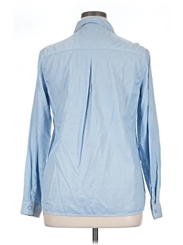 Indigo Rose Long Sleeve Button-Down Shirt (view 2)