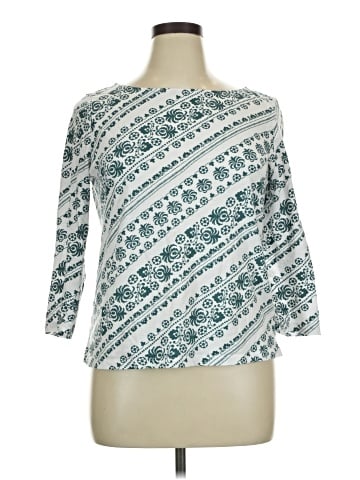 Ann Taylor LOFT Outlet 3/4 Sleeve T-Shirt (view 1)