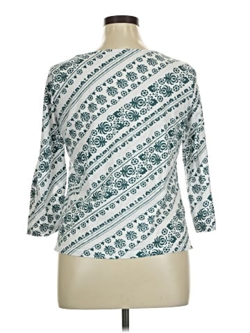 Ann Taylor LOFT Outlet 3/4 Sleeve T-Shirt (view 2)