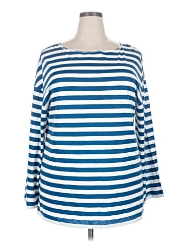 Lane Bryant 3/4 Sleeve T-Shirt (view 1)