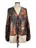 Lovestitch Brown 3/4 Sleeve Blouse Size L - photo 1