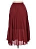 Max Studio 100% Polyester Solid Burgundy Brown Casual Skirt Size L (estimated) - photo 2