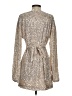 Princess Polly 100% Polyester Metallic Silver Cocktail Dress Size 4 - photo 2