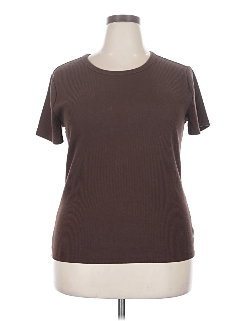 Pre-owned Gap Short Sleeve T-shirt In Brown