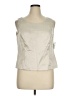 Sag Harbor 100% Polyester Ivory Sleeveless Blouse Size 16 - photo 1