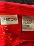 Chico's Print Red Long Sleeve Button-Down Shirt Size Lg (2) - photo 7