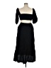 o.p.t 100% Linen Black Cocktail Dress Size XL - photo 2