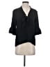 Amanda Uprichard 100% Polyester Black 3/4 Sleeve Blouse Size S - photo 1