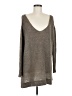 Free People Metallic Gray Pullover Sweater Size M - photo 1