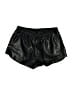 Superdown Metallic Black Faux Leather Shorts Size M - photo 1